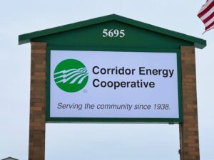 corridor energy cooperative sign